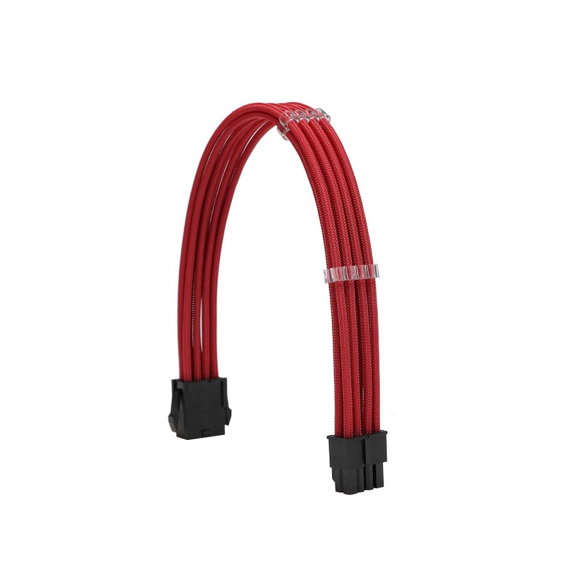 Formulamod Sleeve Extension Power Supply Cable Kit 18AWG ATX 24P+ EPS 8-P+PCI-E8-P with Combs for PSU to Motherboard/GPU (red) - Image 4